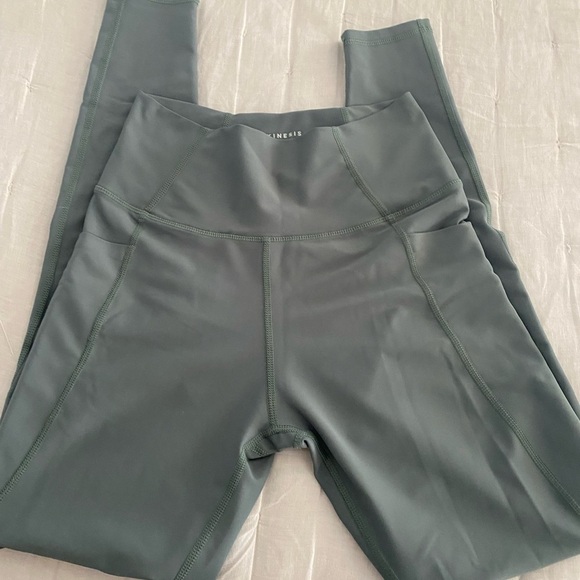 Kinesis  Green High-Waist Leggings for Athleisure - Picture 1 of 4